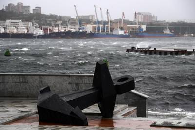 Двое членов экипажа плавучего крана погибли во время тайфуна в Приморье