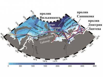 Пресная вода великих рек Сибири распространяется в Арктике на многие сотни километров