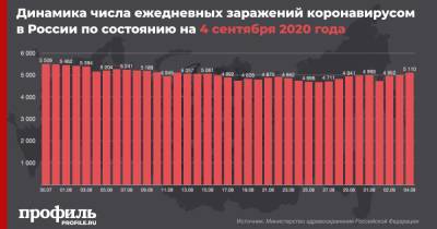 В России впервые с середины августа выявили более 5000 заражений COVID-19