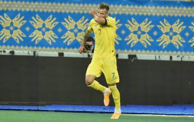 Ярмоленко стал лучшим по показателю "гол+пас" в истории сборной Украины