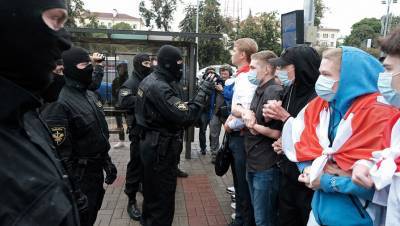 МВД Белоруссии зафиксировало около 150 фактов угроз в адрес правоохранителей