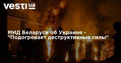 МИД Беларуси об Украине - "Подогревает деструктивные силы"