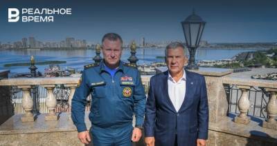 Минниханов и Зиничев посетили казанский Кремль и набережную озера Кабан