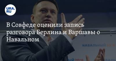 В Совфеде оценили запись разговора Берлина и Варшавы о Навальном