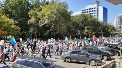 В Хабаровске на акцию в поддержку Фургала пришло меньше 1 тыс. человек