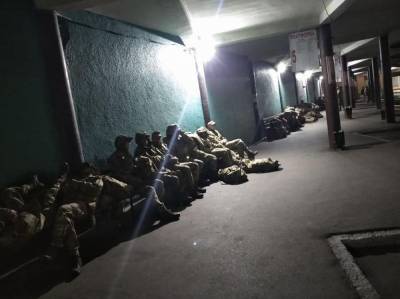 В Черкассах военнослужащих оставили ночевать под открытым небом