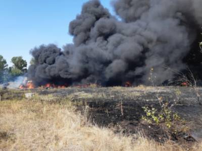 На Харьковщине продолжают тушить масштабные пожары