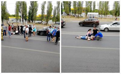 Две женщины и ребёнок попали под колёса «БМВ» в Воронеже