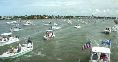 В США на лодочном параде в поддержку Трампа затонули несколько катеров