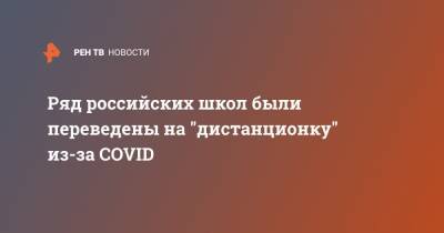 Ряд российских школ были переведены на "дистанционку" из-за COVID