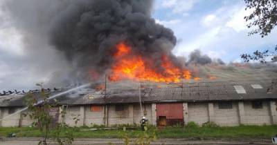 Склады горели в Вологде на площади 600 кв. метров