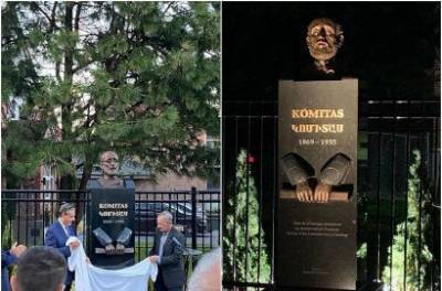 В Монреале открылся памятник архимандриту Комитасу