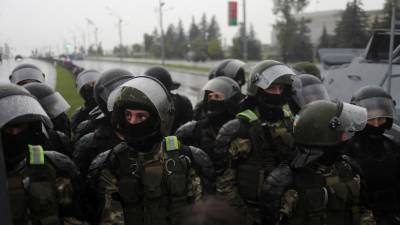В МВД Белоруссии сообщили о задержании сотен протестующих