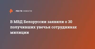 В МВД Белоруссии заявили о 30 получивших увечья сотрудниках милиции
