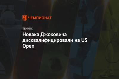 Новака Джоковича дисквалифицировали на US Open
