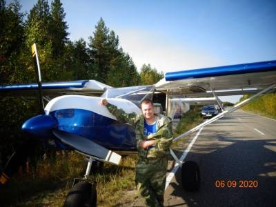 В Сосногорском районе на дороге аварийно приземлился легкомоторный самолет