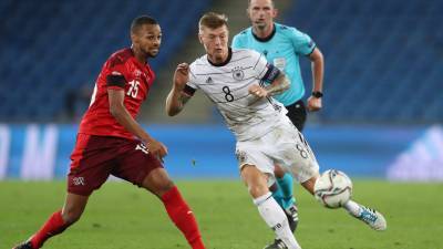 Швейцария и Германия сыграли вничью в матче футбольной Лиги наций