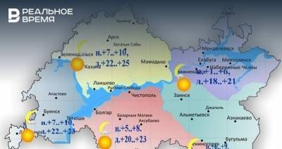 Сегодня в Татарстане ожидается жаркая погода до +25 градусов