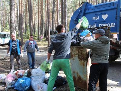 Добровольцы очистили берез озера Тургояк от нескольких тонн мусора