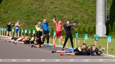 ФОТОФАКТ: Мужская и женская национальные команды по биатлону начали предсезонный сбор в "Раубичах"