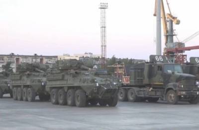 В Грузию в рамках военных учений прибыли боевые машины армии США