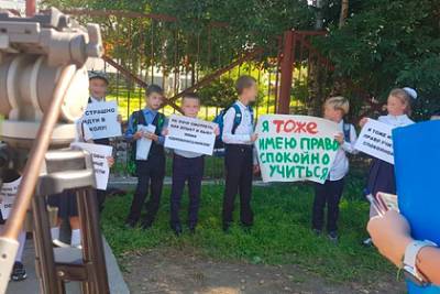 МВД проверило третьеклассников из-за пикета против агрессивного школьника