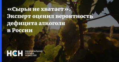 «Сырья не хватает». Эксперт оценил вероятность дефицита алкоголя в России