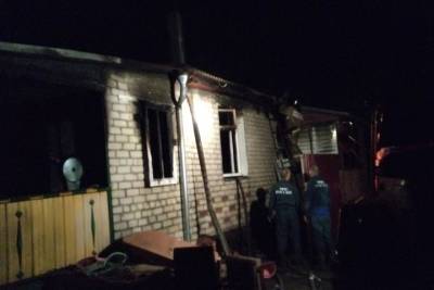 В Рязанской области ночью сгорел жилой дом