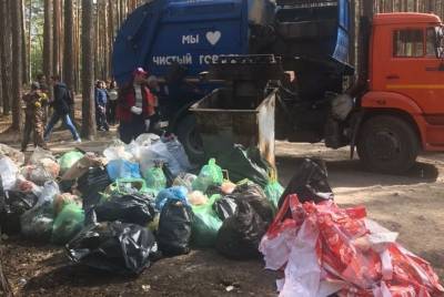 Волонтеры собрали на берегу Тургояка больше тонны мусора
