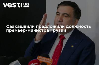 Саакашвили предложили должность премьер-министра Грузии