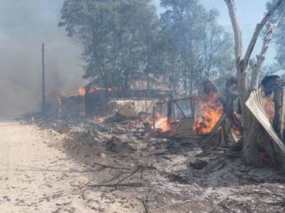 6 домов сгорели в селе Воронежской области