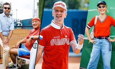 Богомолов на корте, Собчак среди болельщиков и другие звезды на благотворительном теннисном турнире