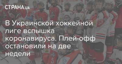 В Украинской хоккейной лиге вспышка коронавируса. Плей-офф остановили на две недели