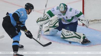 Хоккеисты минского "Динамо" уступили "Салавату Юлаеву" в матче домашней серии чемпионата КХЛ