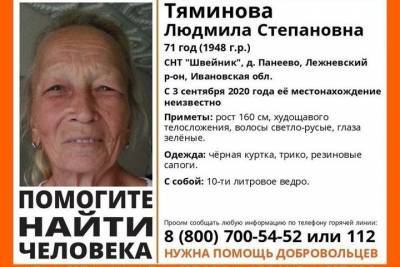 В Ивановской области потерявшуюся старушку ищут пятый день