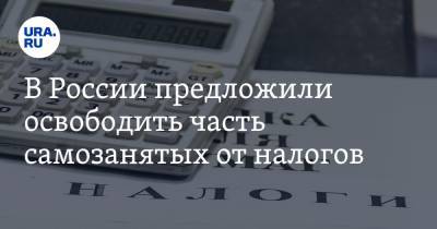 В России предложили освободить часть самозанятых от налогов