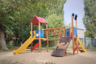 Новые детские площадки появляются в Липецке