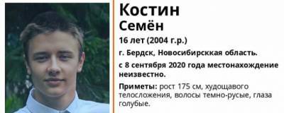 В Бердске разыскивают без вести пропавшего 16-летнего Семена Костина