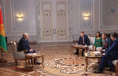 Пресс-служба Лукашенко сухо отчиталась об интервью