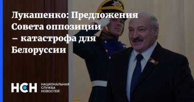 Лукашенко: Предложения Совета оппозиции – катастрофа для Белоруссии