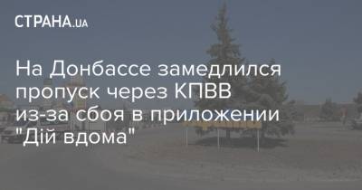 На Донбассе замедлился пропуск через КПВВ из-за сбоя в приложении "Дій вдома"