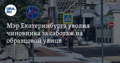 Мэр Екатеринбурга уволил чиновника за саботаж на образцовой улице