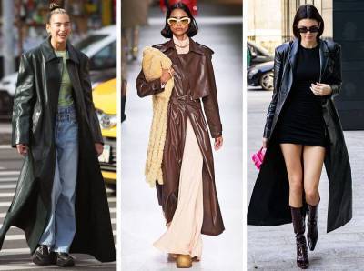 Кожаные тренчи: как носить самые модные пальто сезона