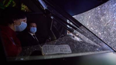Космолет для Зеленского: президент в Житомире испытал симулятор летательного аппарата