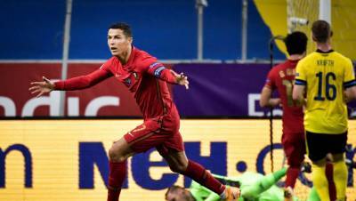 «Спортинг» поздравил Роналду с юбилейным голом за сборную Португалии