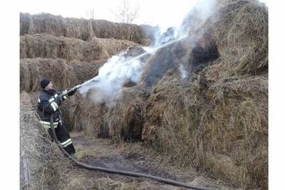 В Оренбургской области неизвестные поджигают сено