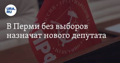 В Перми без выборов назначат нового депутата