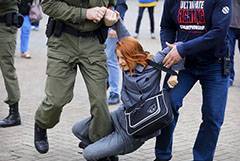 Правозащитники сообщили о 45 задержанных на акции в Минске во вторник