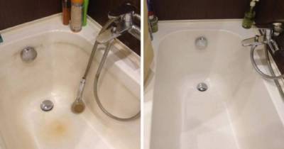Доступный способ очистить ванну со стойкими загрязнениями, не используя агрессивную химию - skuke.net