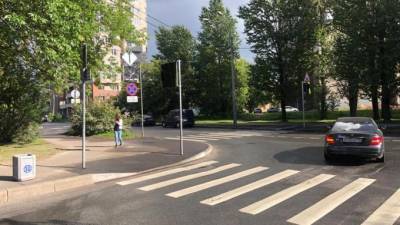 По шести адресам в Невском районе обустроили пешеходные переходы